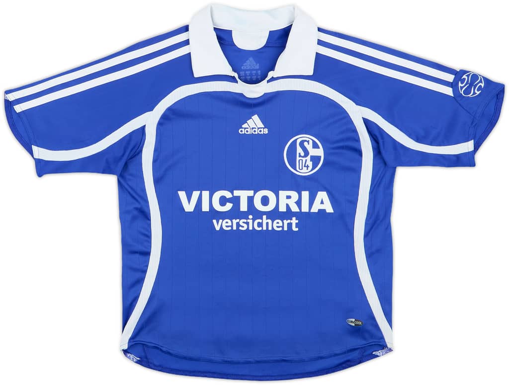 2006-07 Schalke Home Shirt - 8/10 - (S.Boys)
