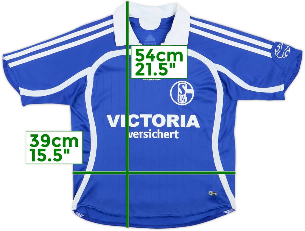 2006-07 Schalke Home Shirt - 8/10 - (S.Boys)