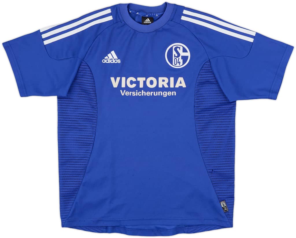 2002-04 Schalke Home Shirt - 8/10 - (XL.Boys)