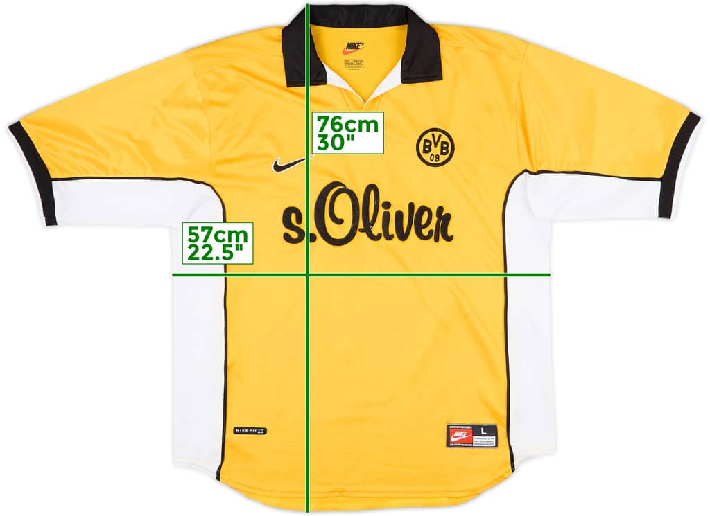 1998-00 Borussia Dortmund Home Shirt - 5/10 - (L)