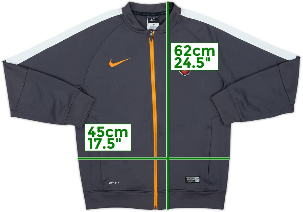 2015-16 Roma Nike Track Jacket - 8/10 - (L.Boys)