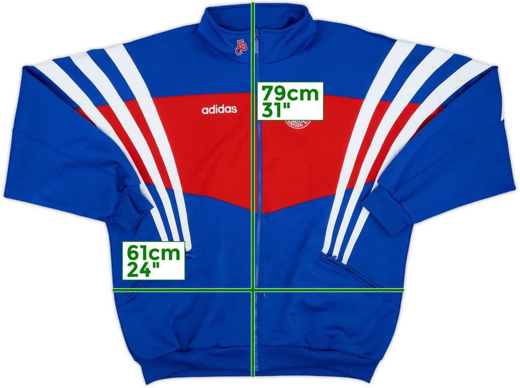 1995-96 Bayern Munich adidas Track Jacket - 7/10 - (XL)
