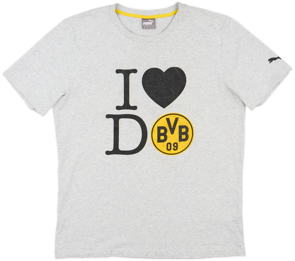 2014-15 Borussia Dortmund Puma Cotton Tee - 7/10 - (M)