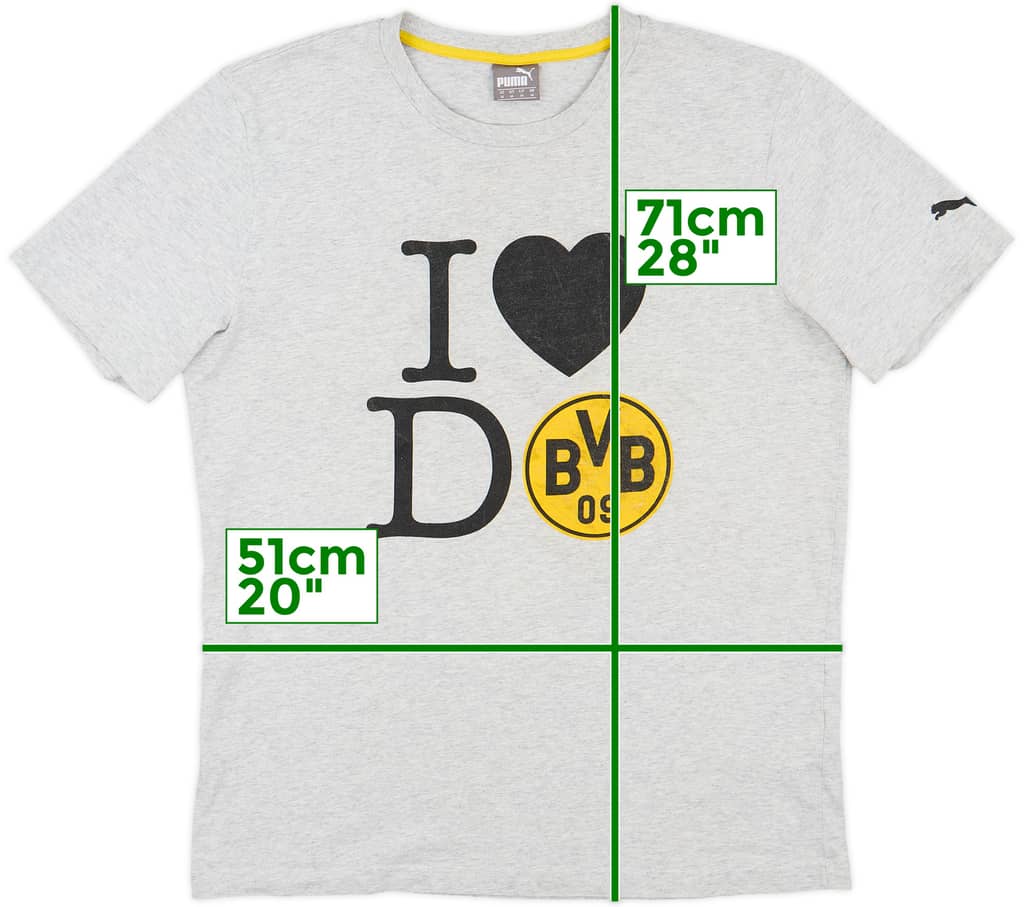 2014-15 Borussia Dortmund Puma Cotton Tee - 7/10 - (M)