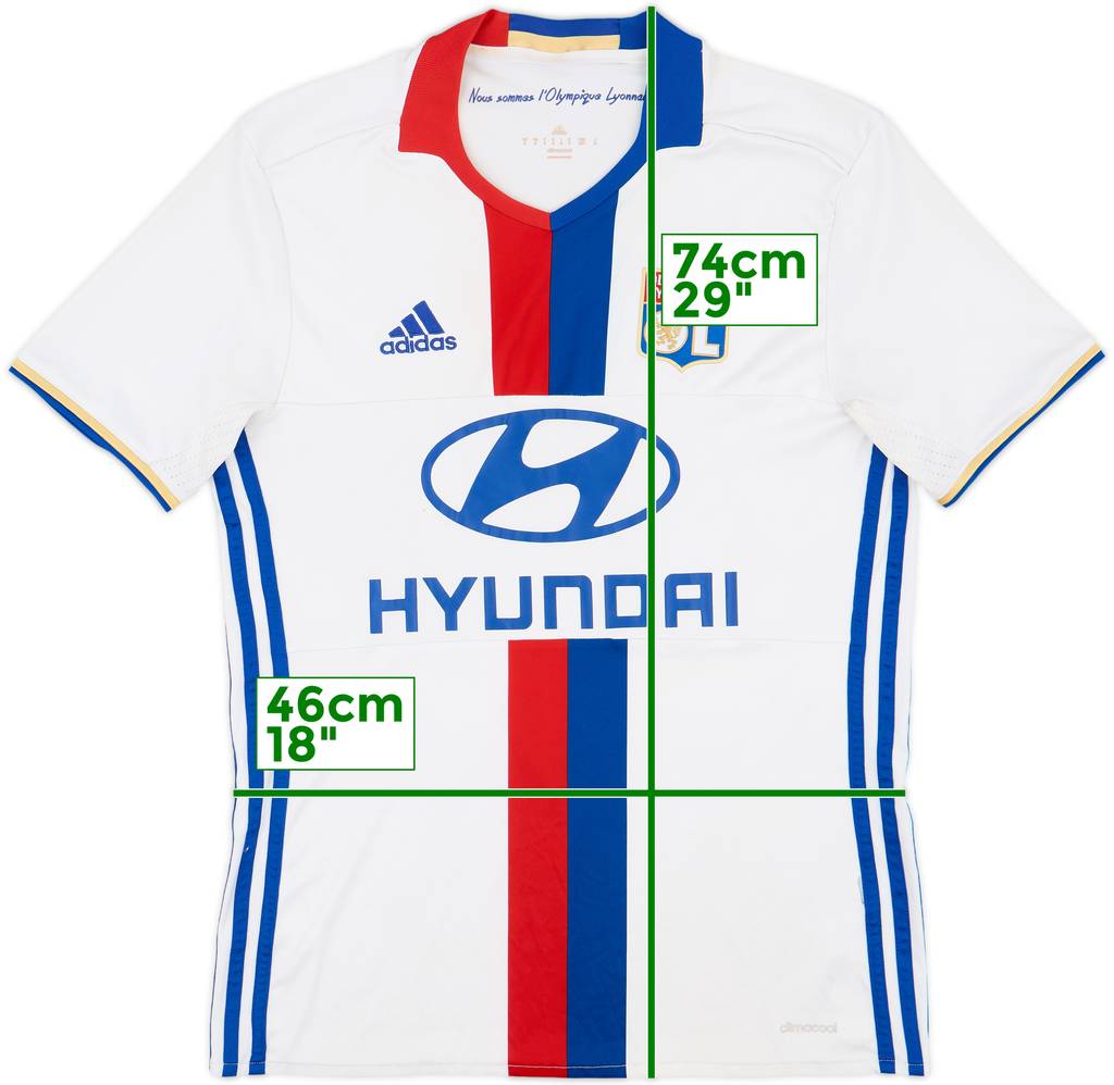 2016-17 Lyon Home Shirt - 7/10 - (S)