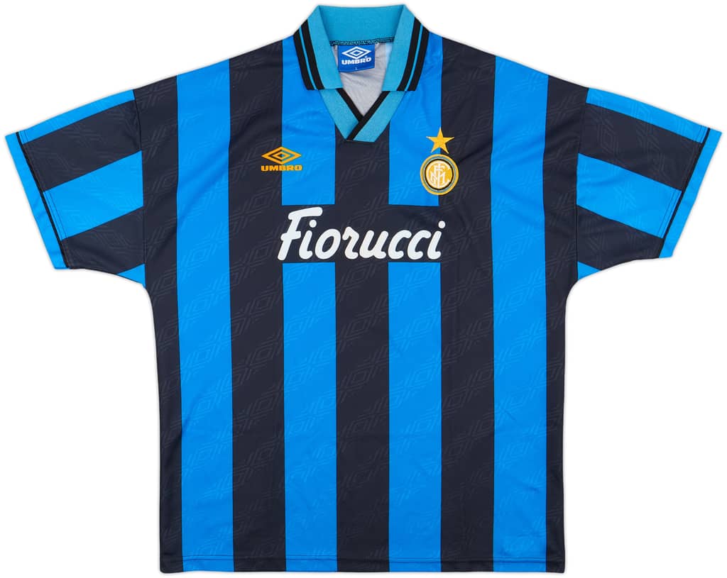 1994-95 Inter Milan Home Shirt - 8/10 - (L)