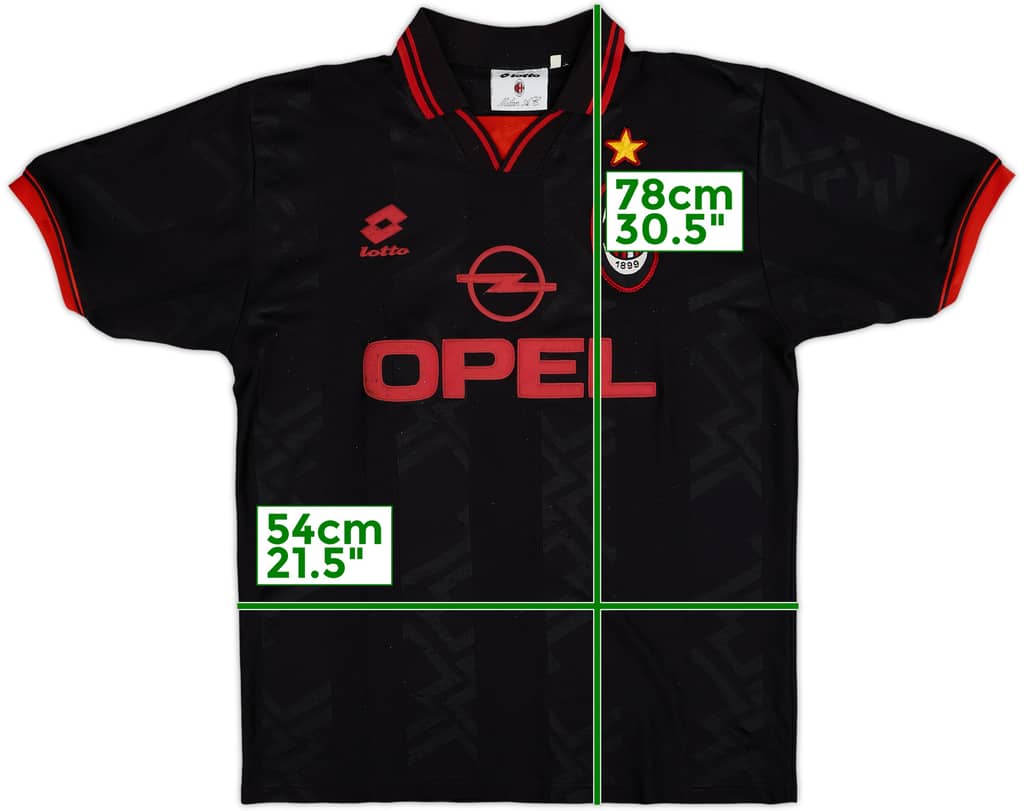 1996-97 AC Milan Third Shirt - 8/10 - (L)