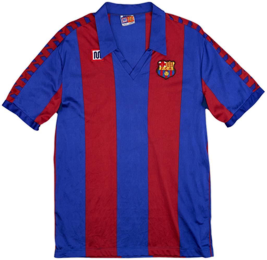 1984-89 Barcelona Home Shirt - 8/10 - (XL)