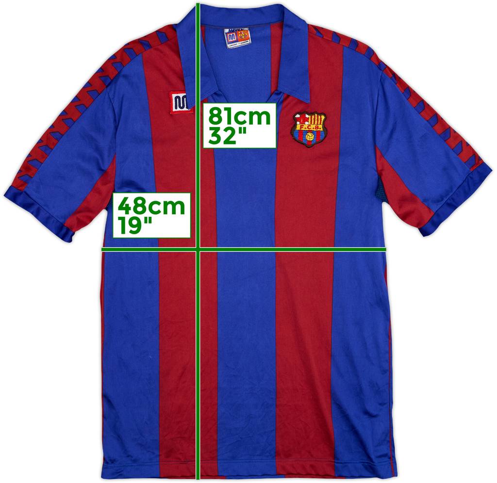 1984-89 Barcelona Home Shirt - 8/10 - (XL)