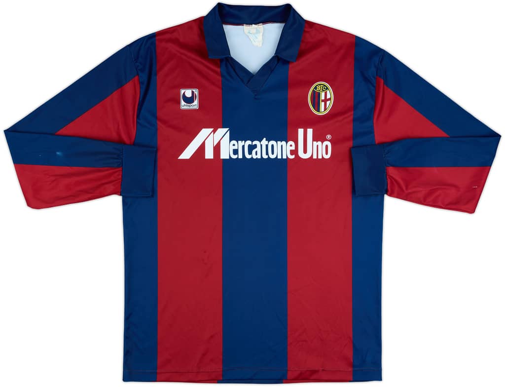1989-90 Bologna Home L/S Shirt - 8/10 - (L)