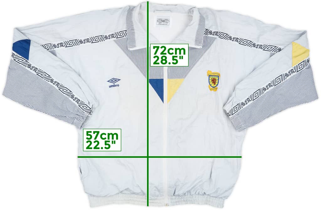 1990-92 Scotland Umbro Track Jacket - 8/10 - (M)