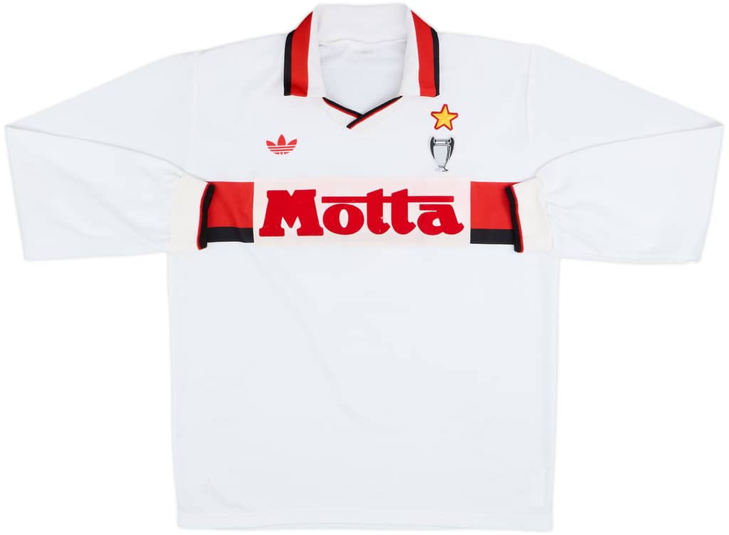 1992-93 AC Milan Away L/S Shirt - 6/10 - (XL)