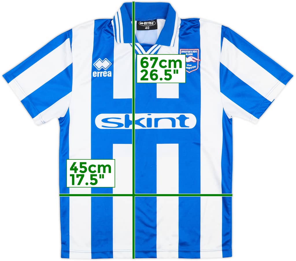 1999-00 Brighton Home Shirt - 7/10 - (XL.Boys)