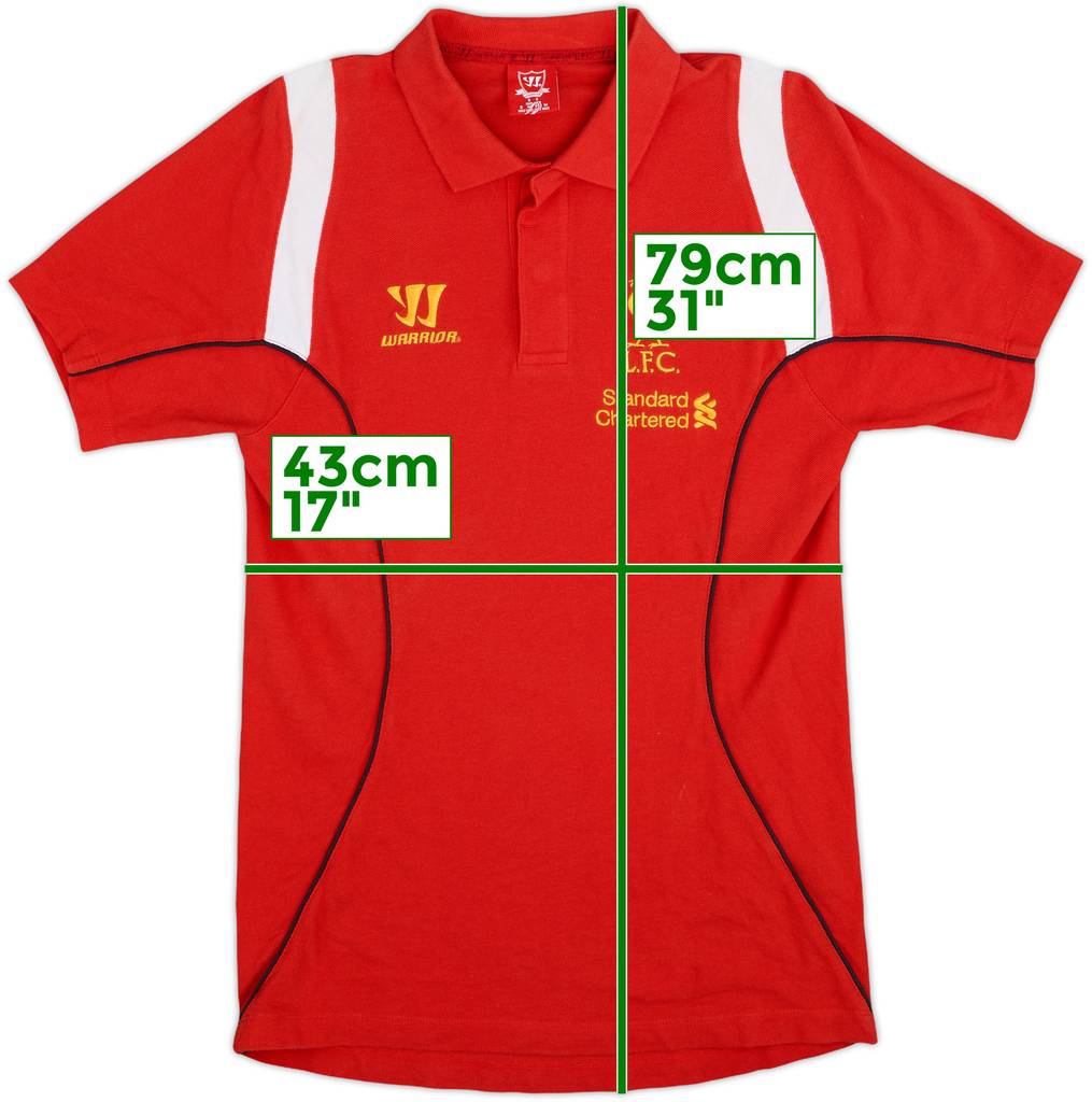 2013-14 Liverpool Warrior Polo Shirt - 8/10 - (S)