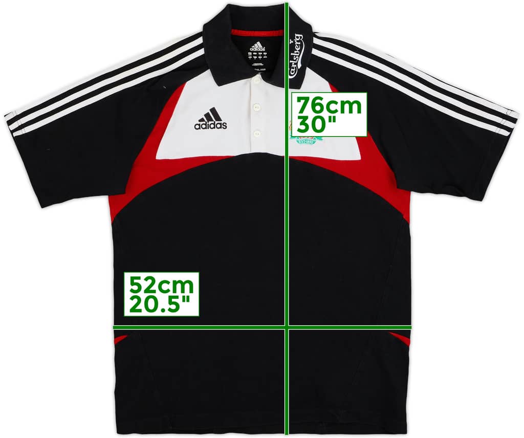 2007-08 Liverpool adidas Polo Shirt - 9/10 - (M)