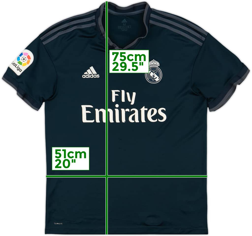 2018-19 Real Madrid Away Shirt - 5/10 - (M)
