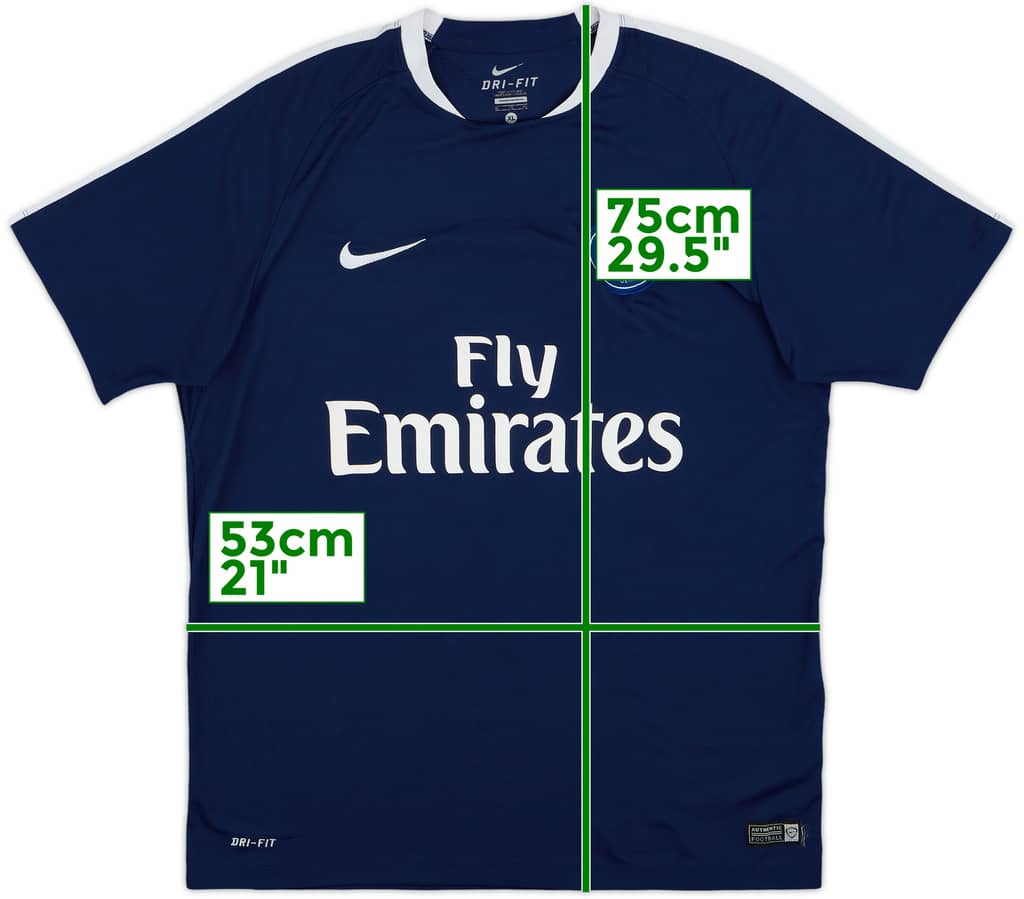 2015-16 Paris Saint-Germain Nike Training Shirt - 8/10 - (XL)