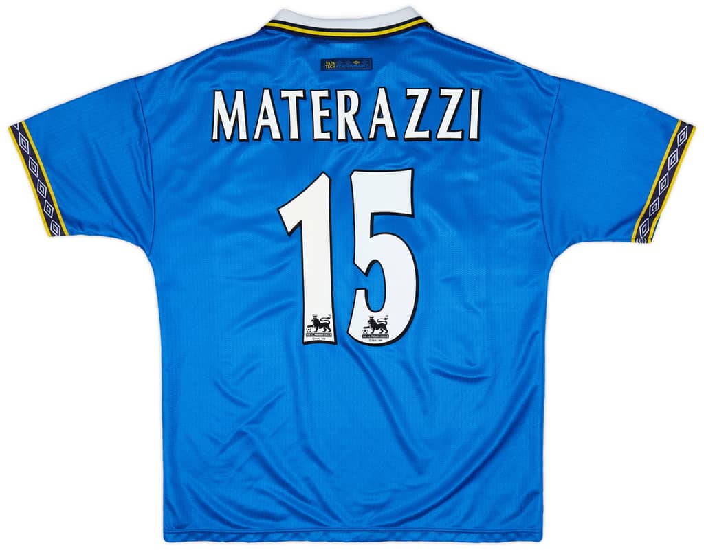 1997-99 Everton Home Shirt Materazzi #15 - 8/10 - (L)