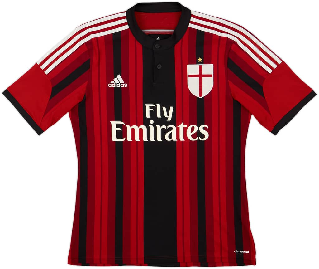 2014-15 AC Milan Home Shirt - 8/10 - (M)
