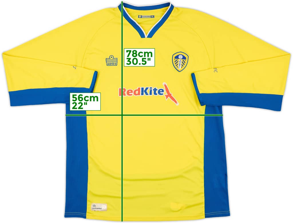 2007-08 Leeds United Away L/S Shirt - 7/10 - (XL)