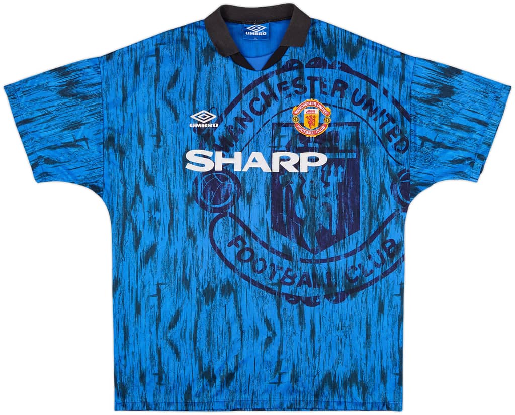 1992-93 Manchester United Away Shirt - 8/10 - (XL)