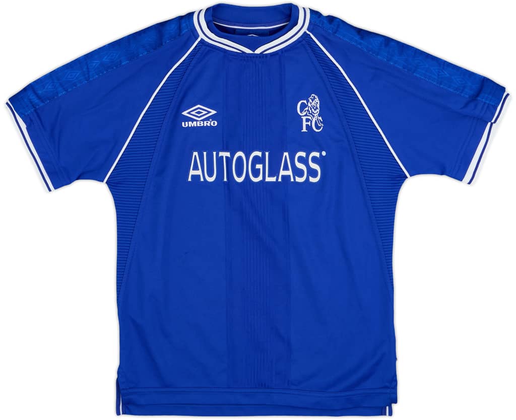 1999-01 Chelsea Home Shirt - 9/10 - (L.Boys)