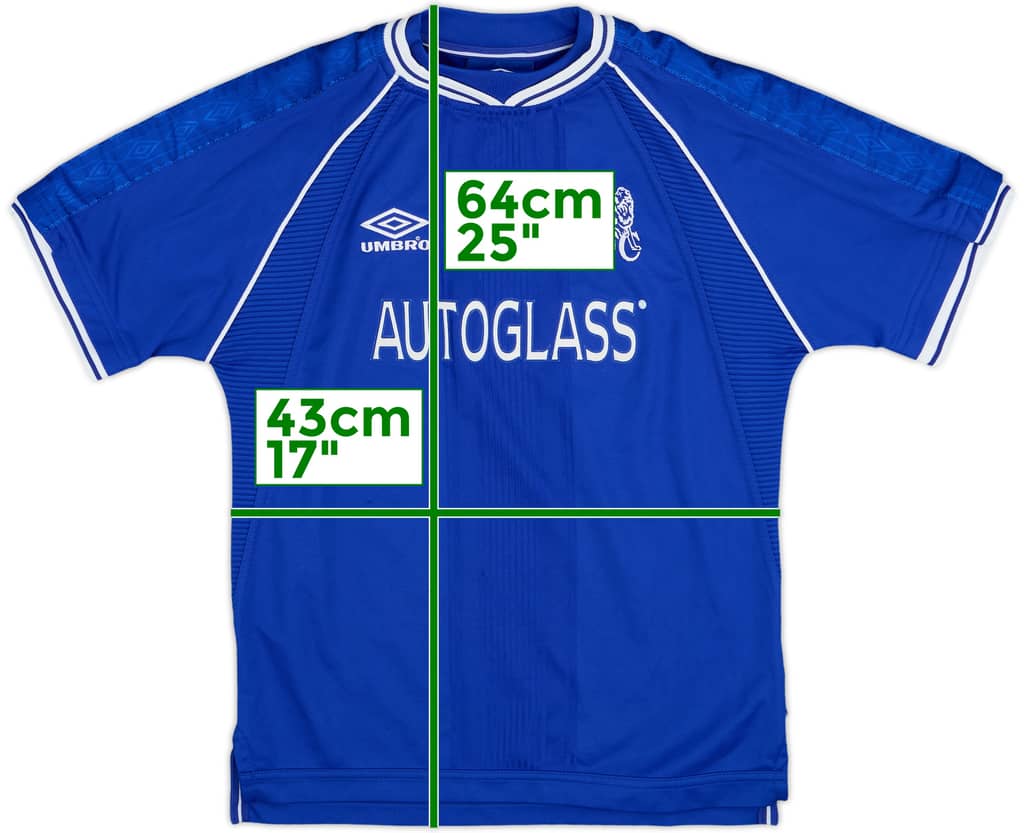 1999-01 Chelsea Home Shirt - 9/10 - (L.Boys)
