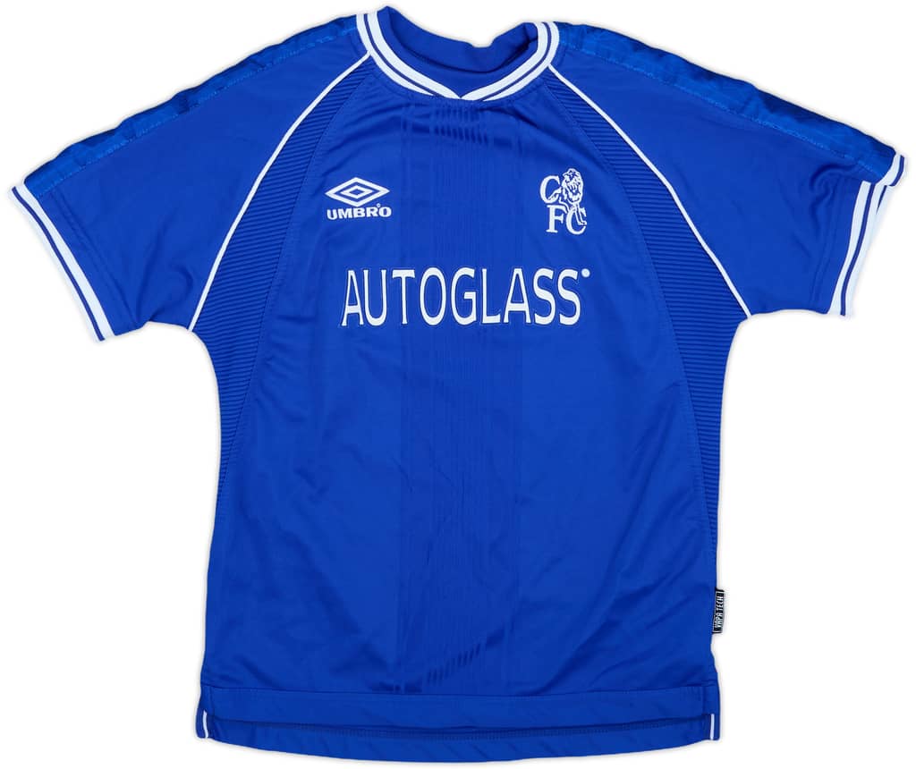 1999-01 Chelsea Home Shirt - 9/10 - (M.Boys)