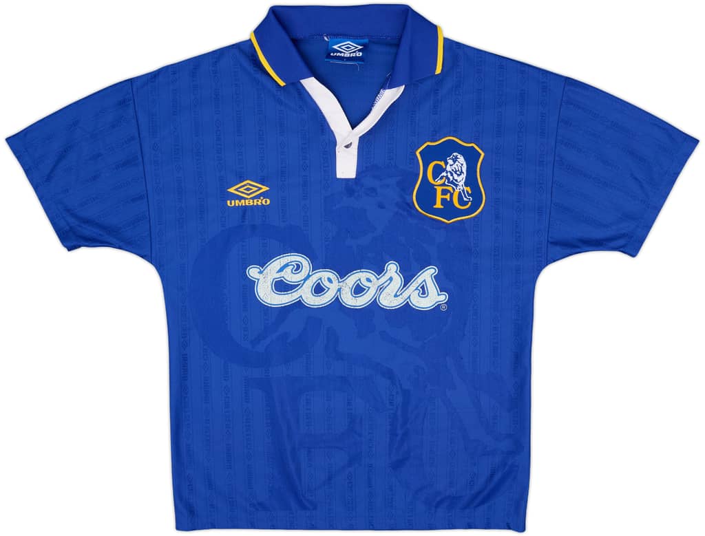 1995-97 Chelsea Home Shirt - 7/10 - (Y)
