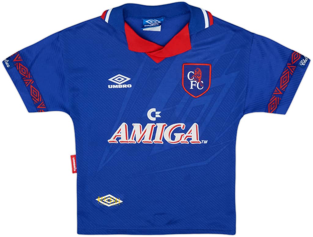 1993-94 Chelsea Home Shirt - 8/10 - (L.Boys)