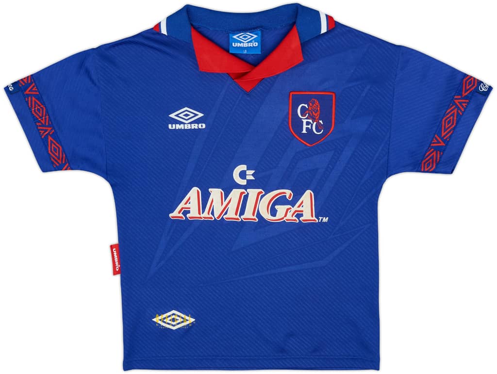 1993-94 Chelsea Home Shirt - 8/10 - (L.Boys)