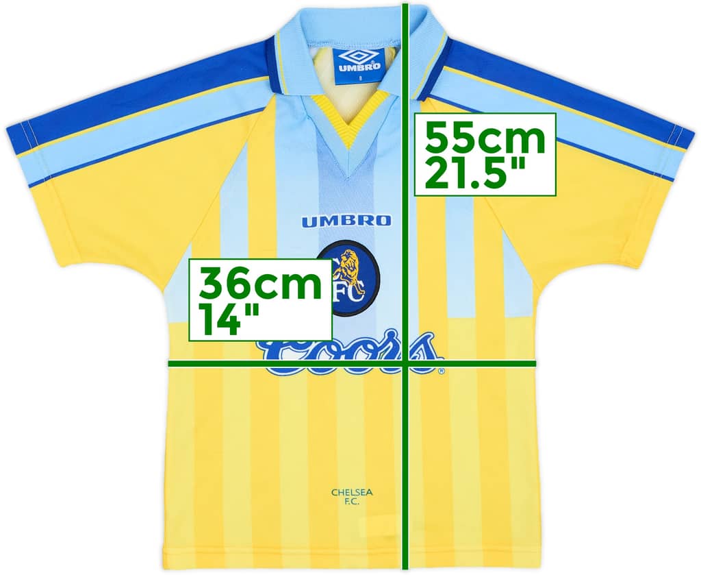 1996-97 Chelsea Away Shirt - 8/10 - (M.Boys)