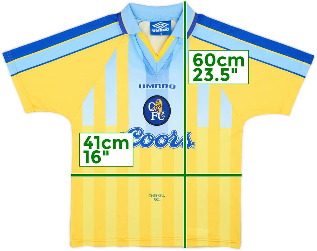 1996-97 Chelsea Away Shirt - 5/10 - (L.Boys)