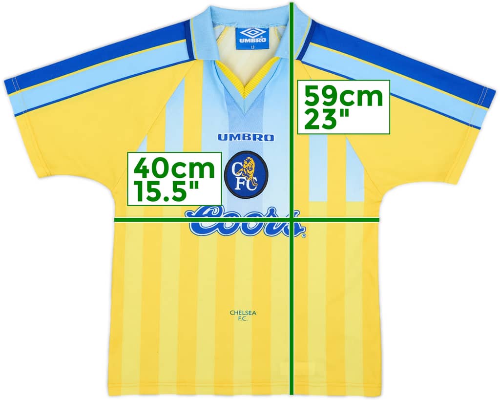 1996-97 Chelsea Away Shirt - 8/10 - (L.Boys)