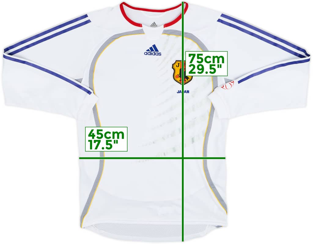 2006-08 Japan Player Issue Away L/S Shirt - 8/10 - (M)