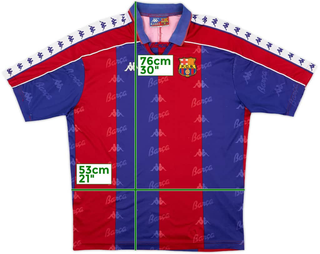 1992-95 Barcelona Home Shirt - 7/10 - (L)
