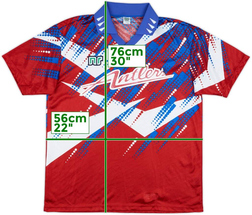 1996 Kashima Antlers Home Shirt - 7/10 - (L)