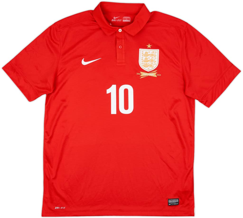 2013 England Away 150th Anniversary Shirt Rooney #10