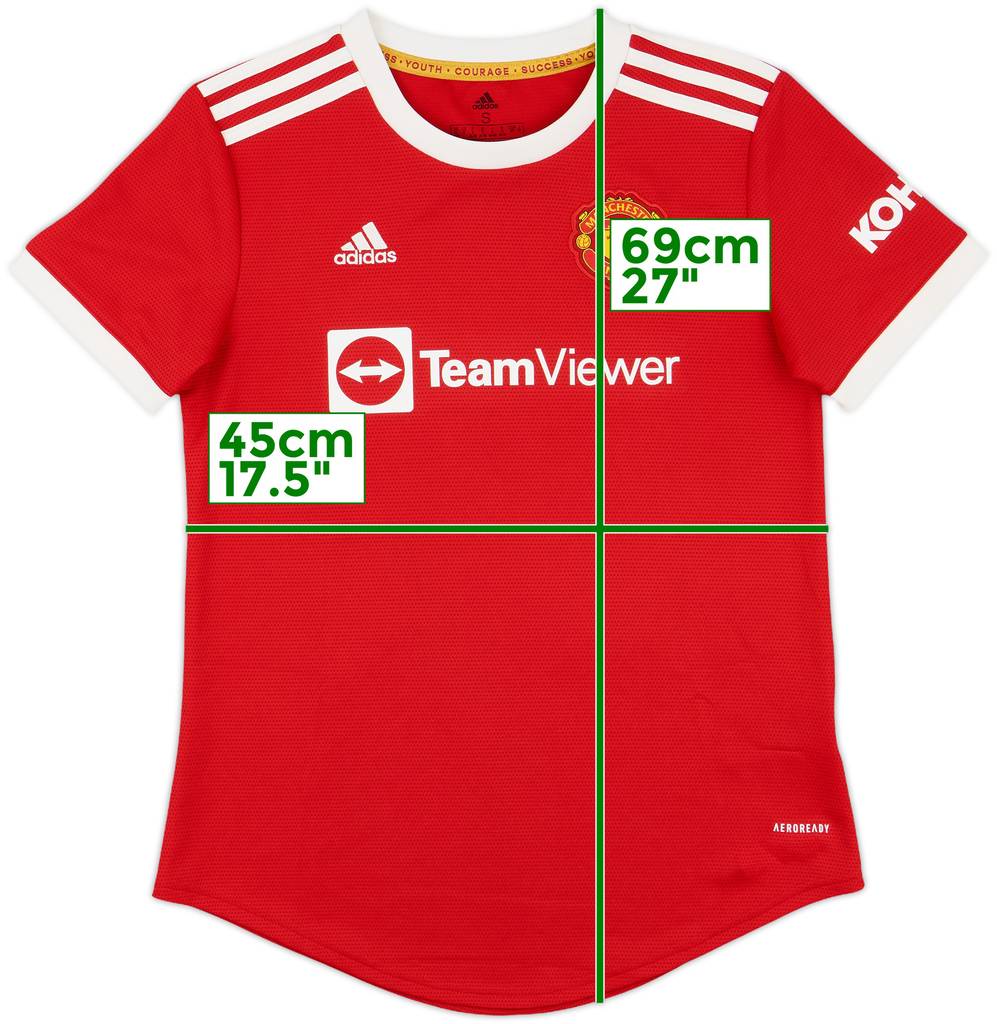 2021-22 Manchester United Home Shirt - 9/10 - (Women's S)