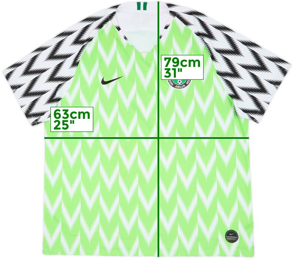 2018-19 Nigeria Home Shirt - 9/10 - (XXL)