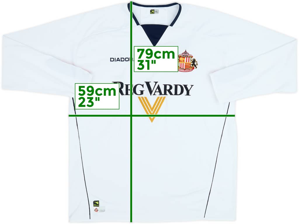 2004-05 Sunderland Away L/S Shirt - 7/10 - (XL)