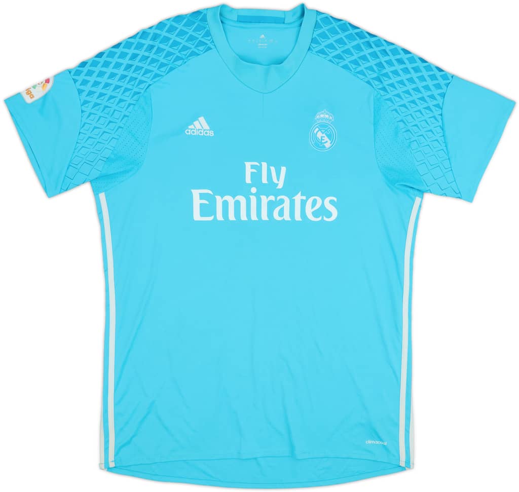 2016-17 Real Madrid GK S/S Shirt - 5/10 - (XL)