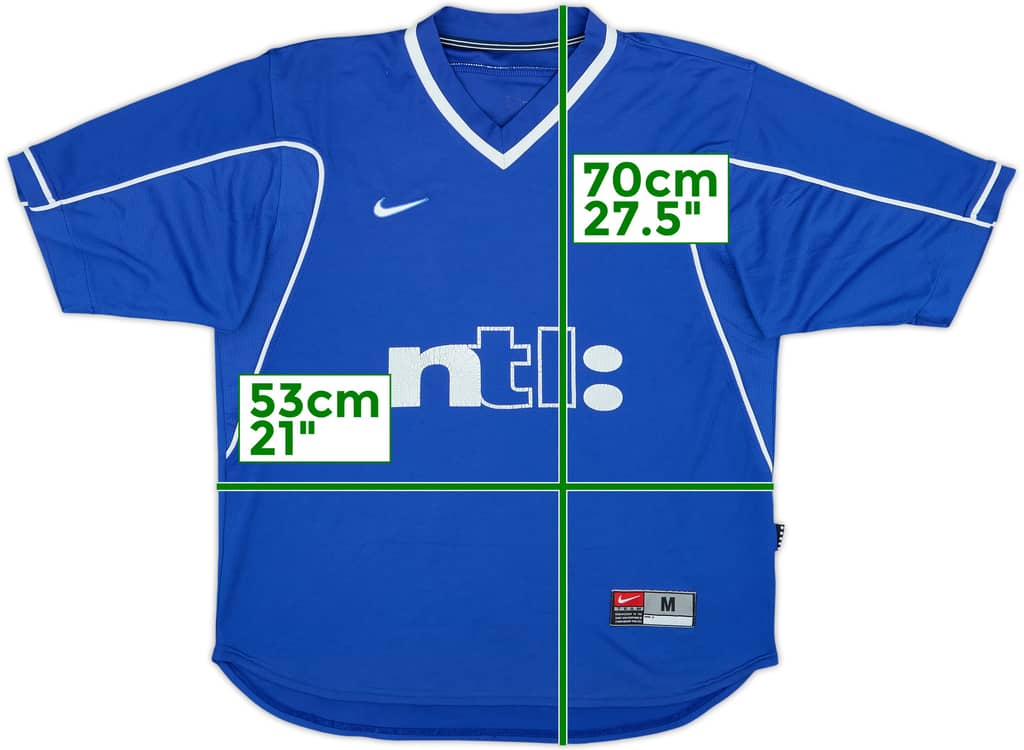 1999-01 Rangers Home Shirt - 5/10 - (M)