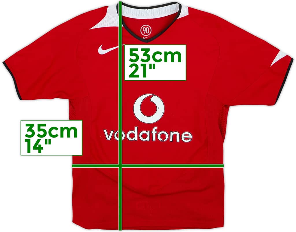 2004-06 Manchester United Home Shirt - 6/10 - (9-10 Years)