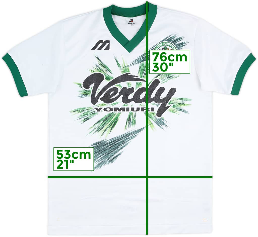 1993-95 Verdy Kawasaki Mizuno Training Shirt - 9/10 - (L)