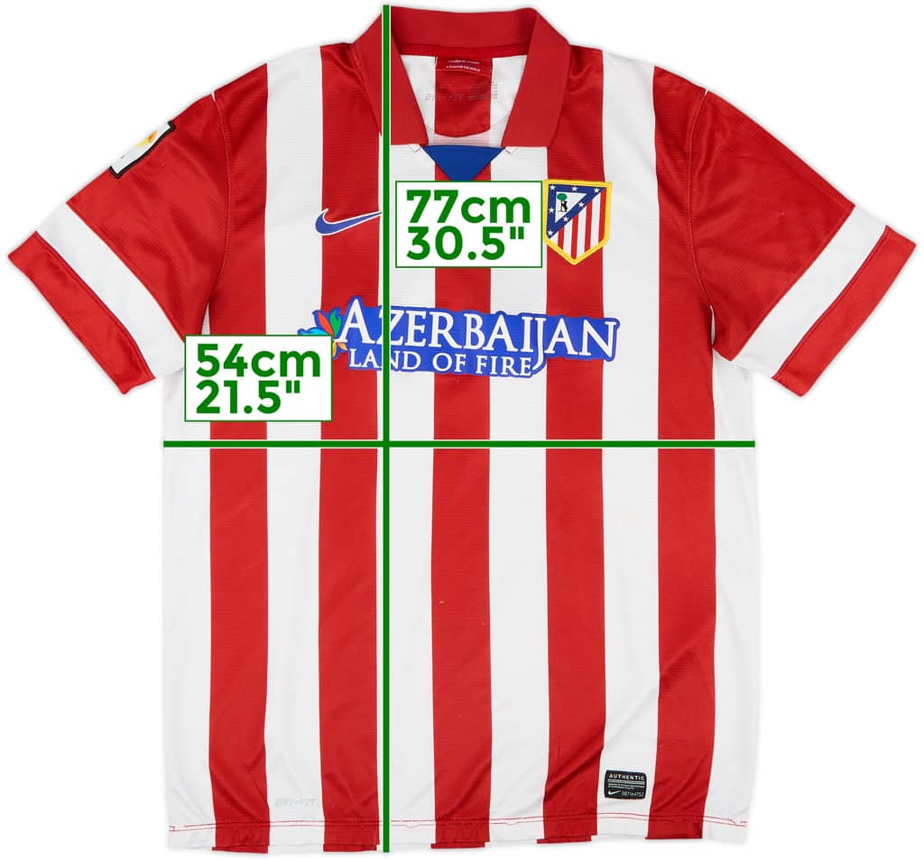 2013-14 Atletico Madrid Home Shirt - 5/10 - (L)