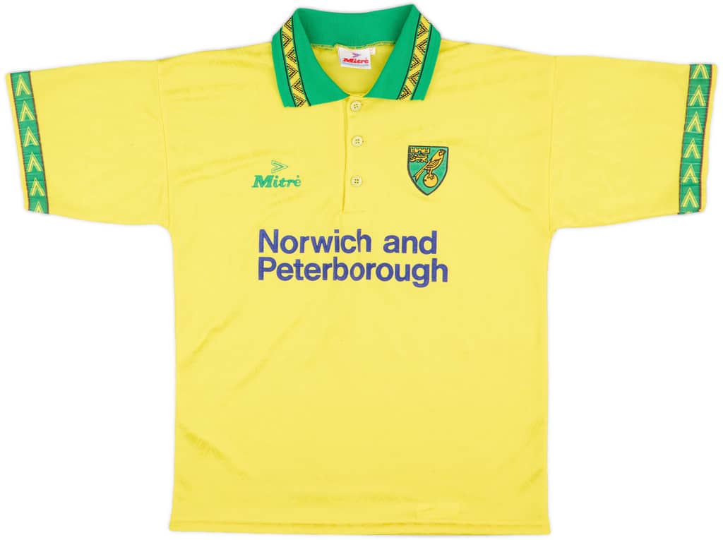 1994-96 Norwich Home Shirt - 8/10 - (S)