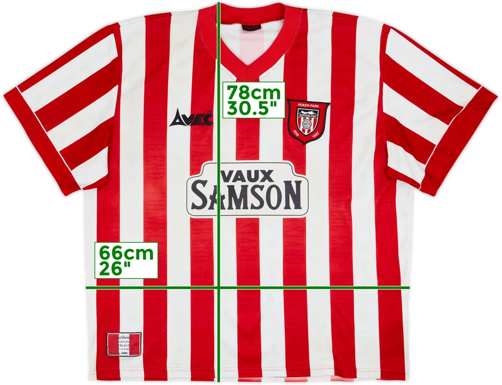 1996-97 Sunderland Home Shirt - 7/10 - (3XL)