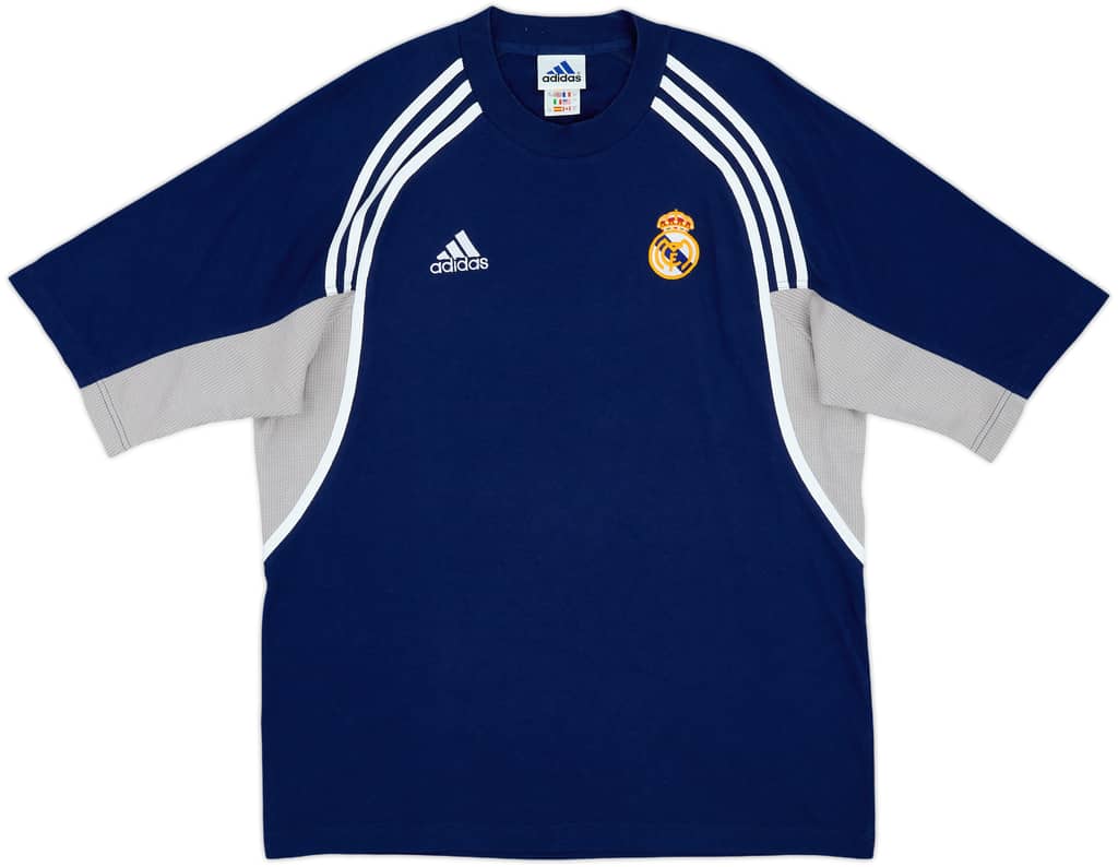 2000-01 Real Madrid adidas Cotton Tee - 8/10 - (L)