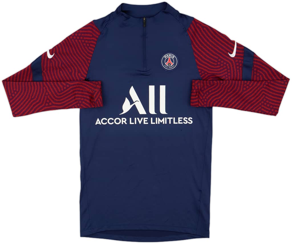2020-21 Paris Saint-Germain Nike 1/4 Zip Drill Top - 7/10 - (XS)